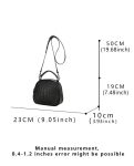 Knitted Series: Versatile Genuine leather Shoulder Bag